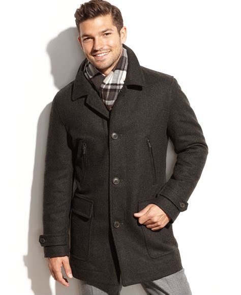 men's michael kors winter coat|michael kors men's wool jacket.